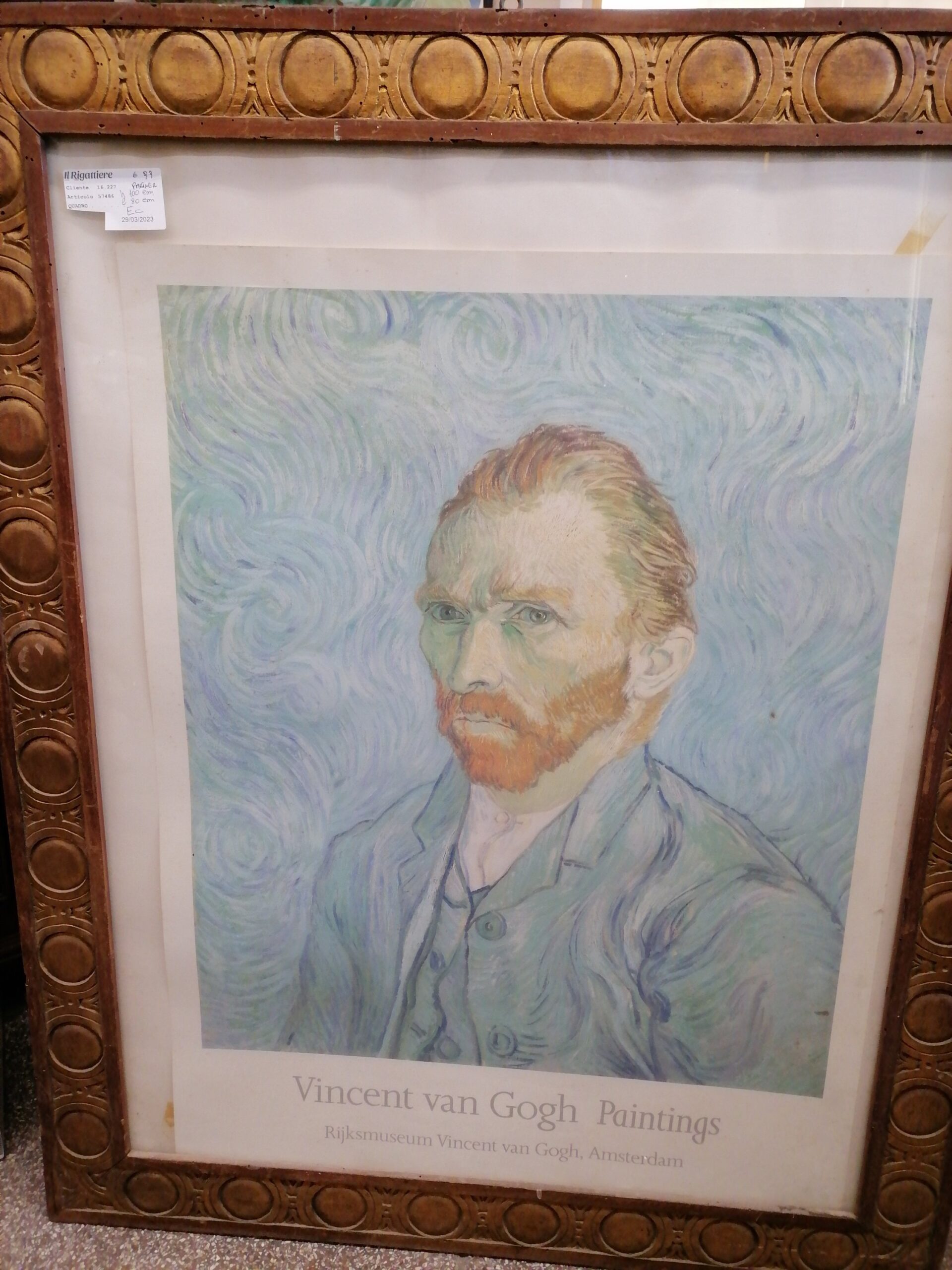 Quadro copia autoritratto Van Gogh - Il Rigattiere
