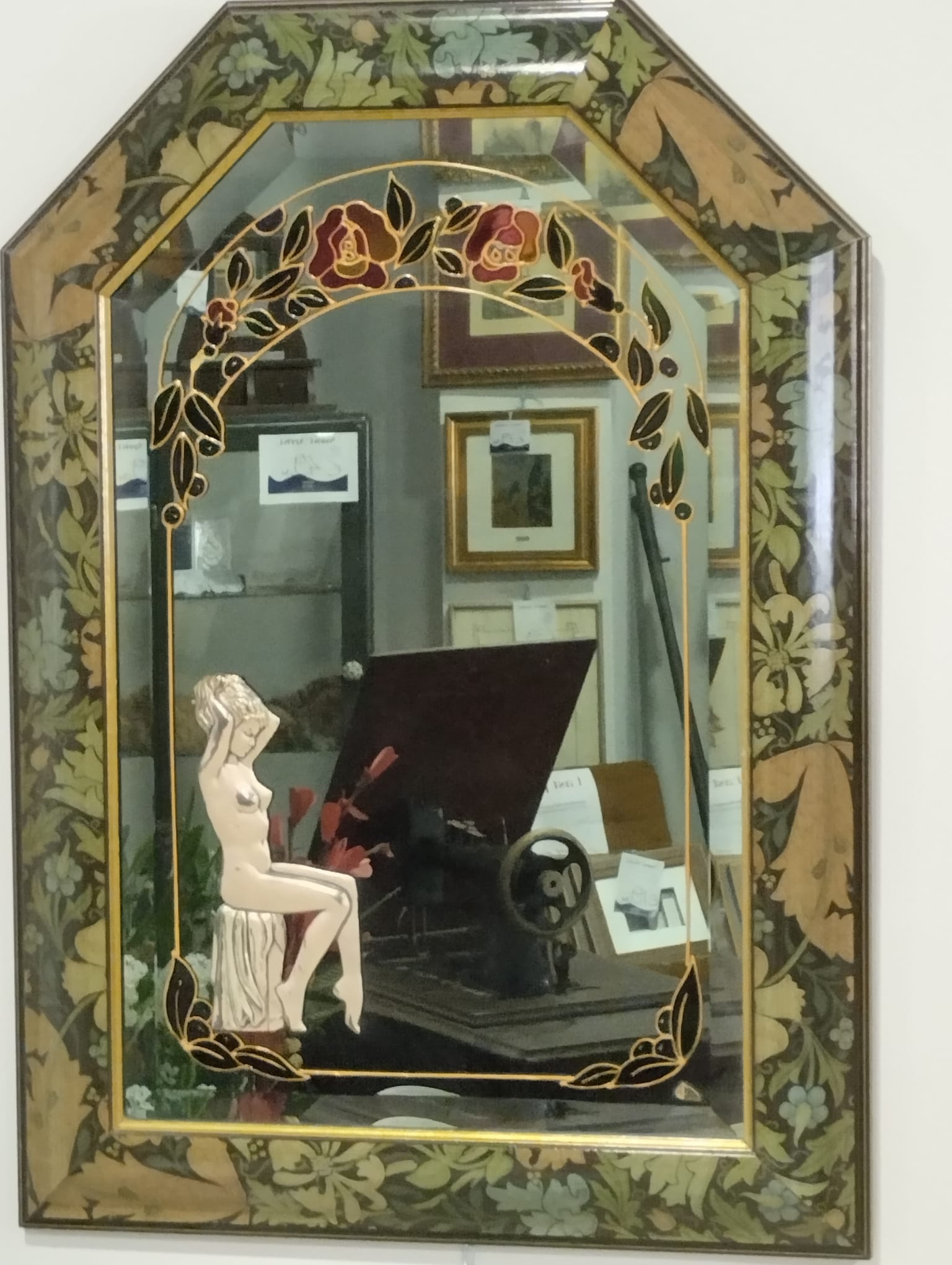 Specchio con cornice in legno - Il Rigattiere